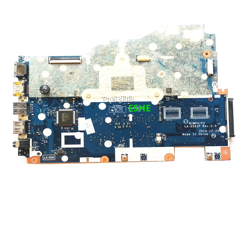 LA-D562P Motherboard For Lenovo Ideapad 110-15ISK Laptop Motherboard With 4405U I3 I5 I7 CPU 4GB RAM DDR4 100% test OK