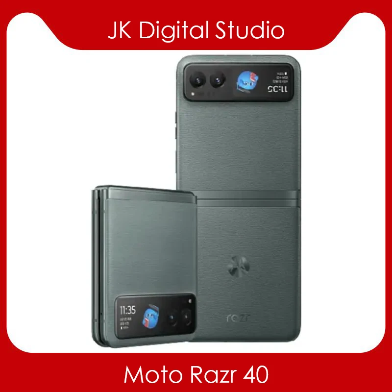 Original New Motorola Moto Razr 40 5G Snapdragon8+Gen1 6.9inch Folded Screen 144Hz 64MP Camera 4200mAh