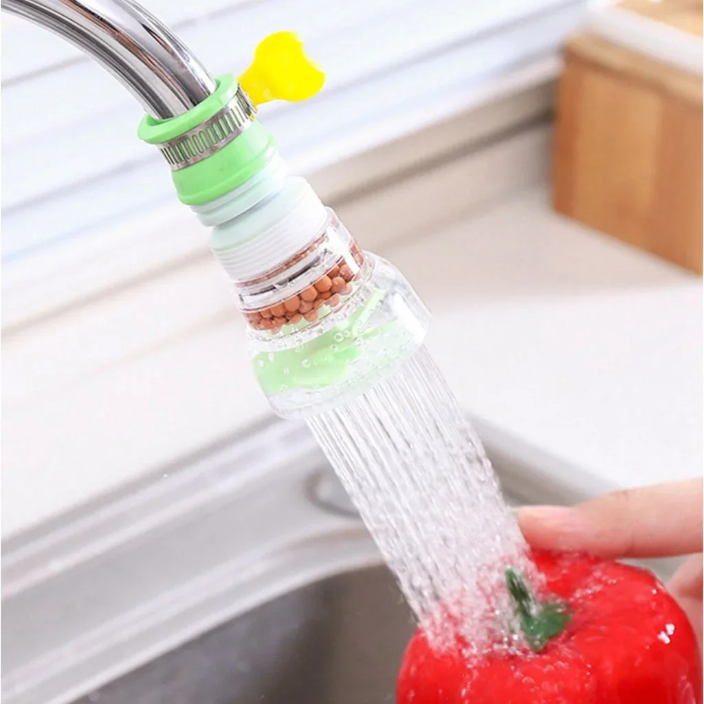 Faucet  Kitchen Household Shower Tap 360 Rotation Water Universal Connector Extender Rotary Water Purifier To Filter Water