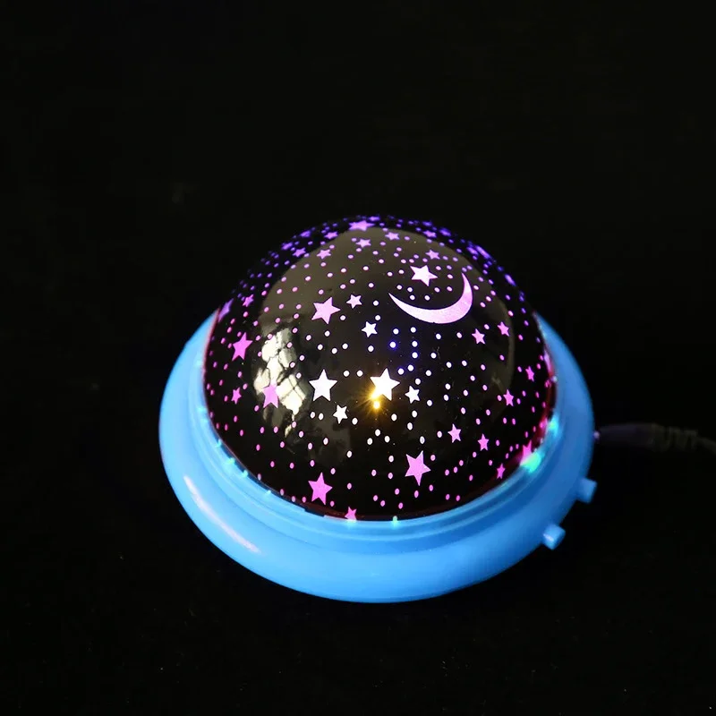 Flicker night light projector Rotating starry sky starry sky master children kids baby sleep romantic Led lamp projection