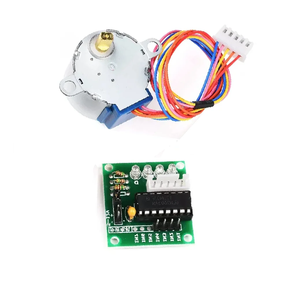 1Set 28BYJ-48-5V Motore passo-passo a 4 fasi + Scheda driver ULN2003 per Arduino 1 x Motore passo-passo + 1x Scheda driver ULN2003