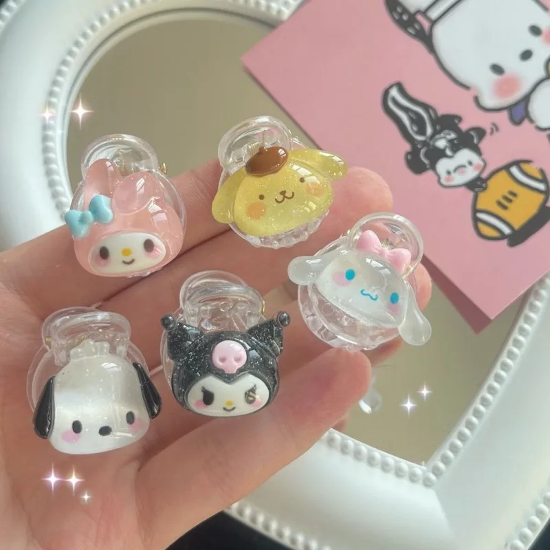 

Sanrio Figure Mini Hairclip Cartoon Anime Action Figures Cinnamoroll Kuromi My Melody Anime Merchandise Cute Girl Birthday Gifts