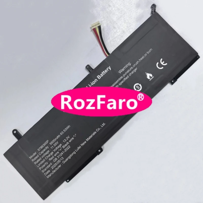 

Аккумулятор для ноутбука RozFaro 5786300P 11.55V 63.53Wh 5500mAh 10-pin 8-wire