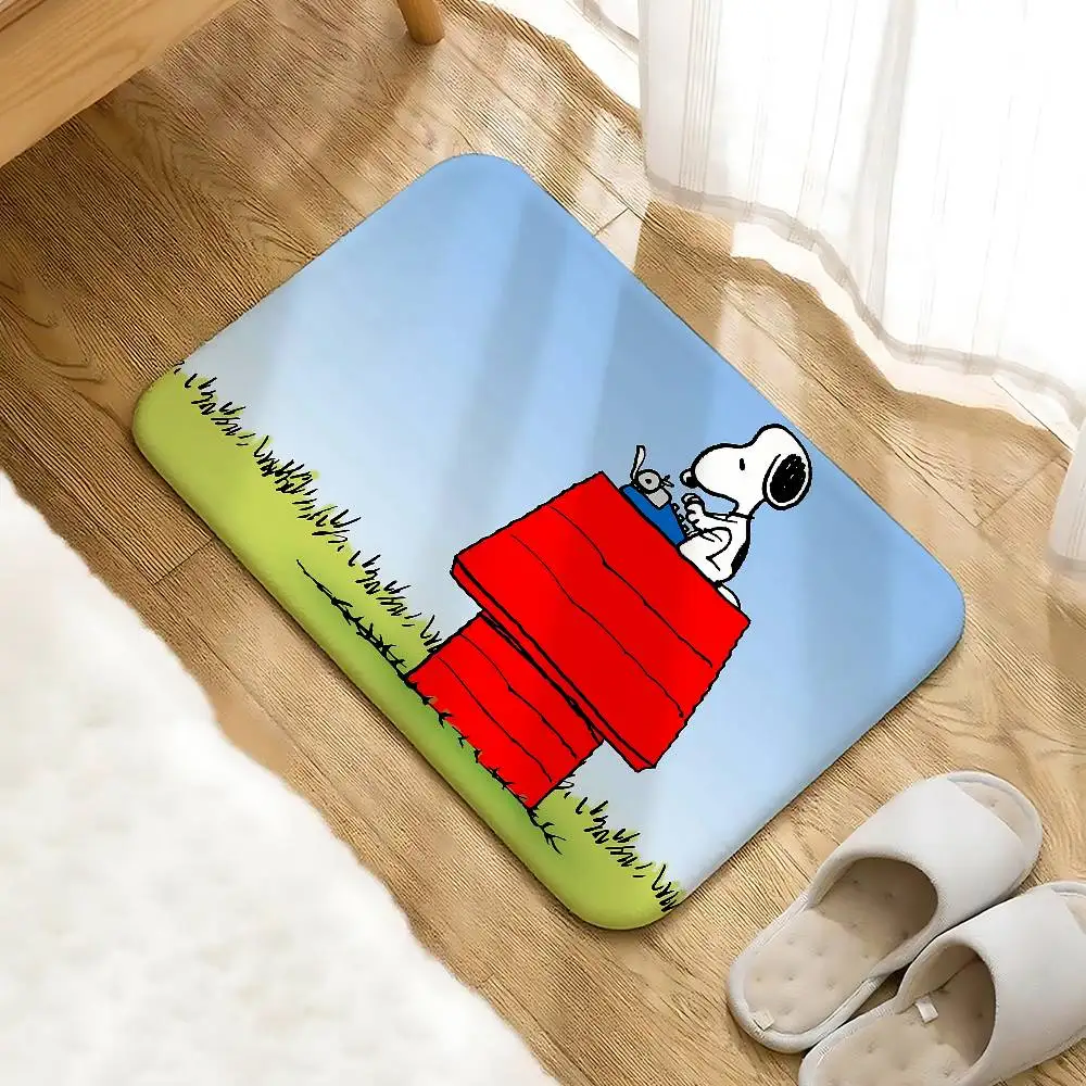 Cartoon S-Snoopys Entry Door Floor Mat Festive Decorations Carpet Bathroom Anti-slip Mat Entrance Doormat view 4