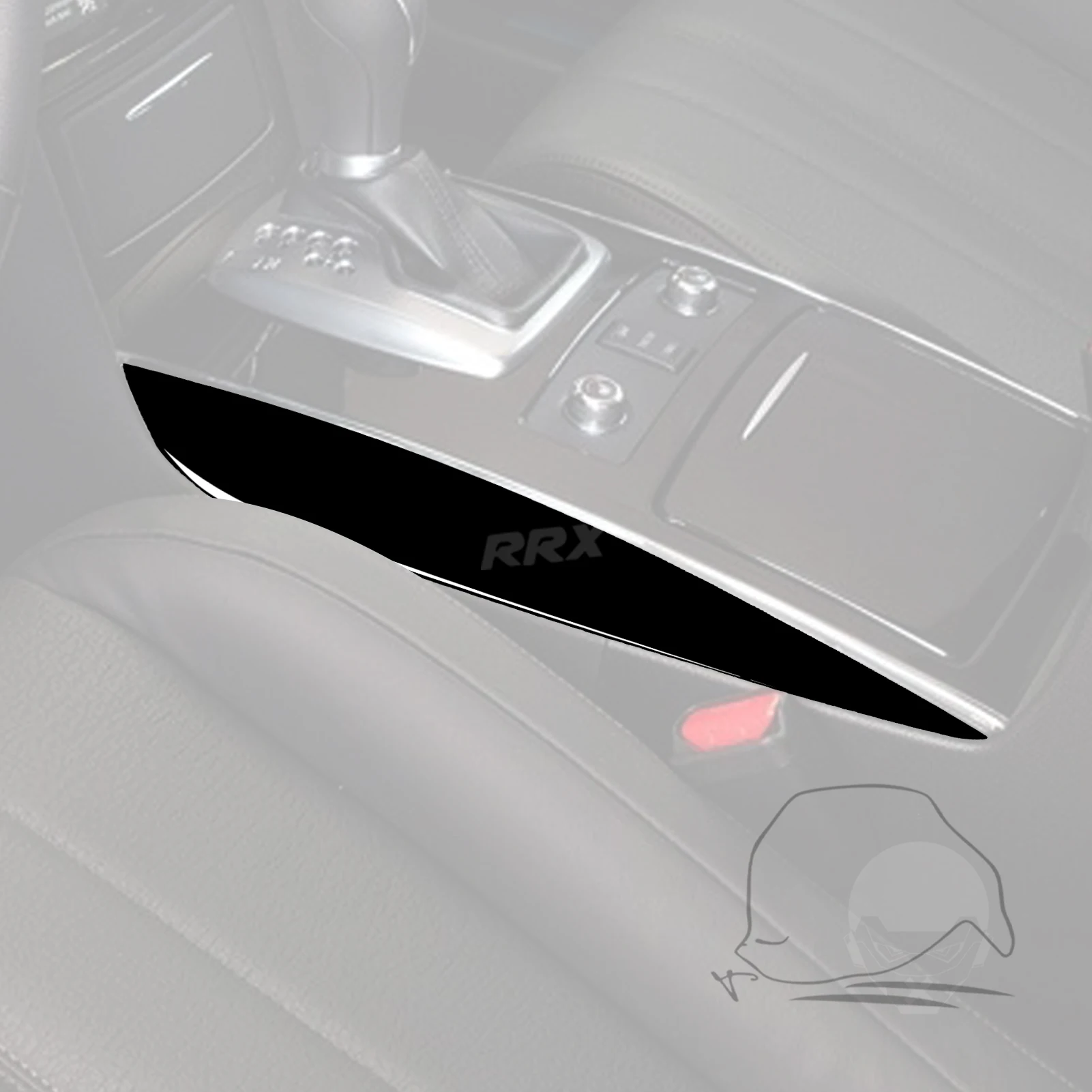 For Infiniti FX QX70 14+ Piano Black Center Control Gear Shift Lever Side Trim Panels Decorative Interior Accessories Stickers view 3