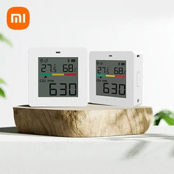 Xiaomi Miaomiaoce Air Quality Detector CO2 Detector Type-C Charging Temperature Hygrometer Precise Monitoring Smart Clock Tools