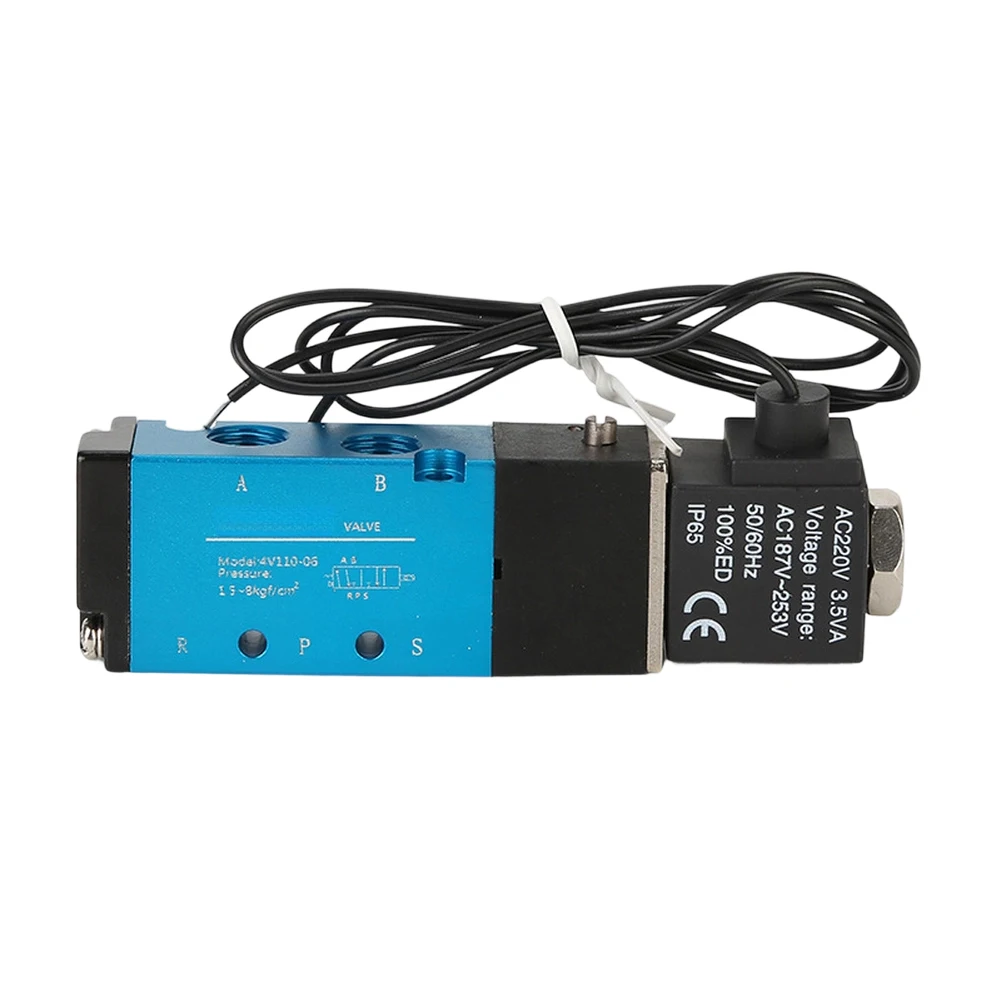 Pilot Operated Solenoid Valve 4V210-08 for DC24V Pneumatic Directional Control Systems Industrial Air Flow Switching
