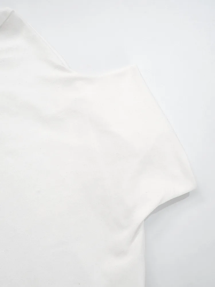 Damen Rollkragenpullover mit Halben Ärmeln, Figurbetontes Strick-Oberteil, Einfarbig, Dehnbar, Basis-Layering-Shirt für Büro und Alltag – Detail 25