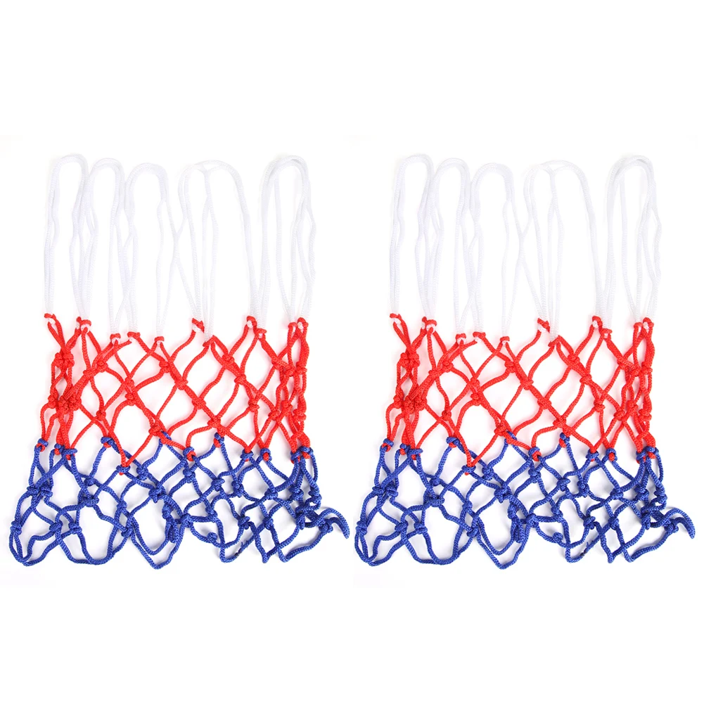 

12 Loops Heavy Duty Basketball Net Upgraded Thickening Basketball Net 2 Pcs Waterproof and Sunscreen for Outdoor Indoor Sports