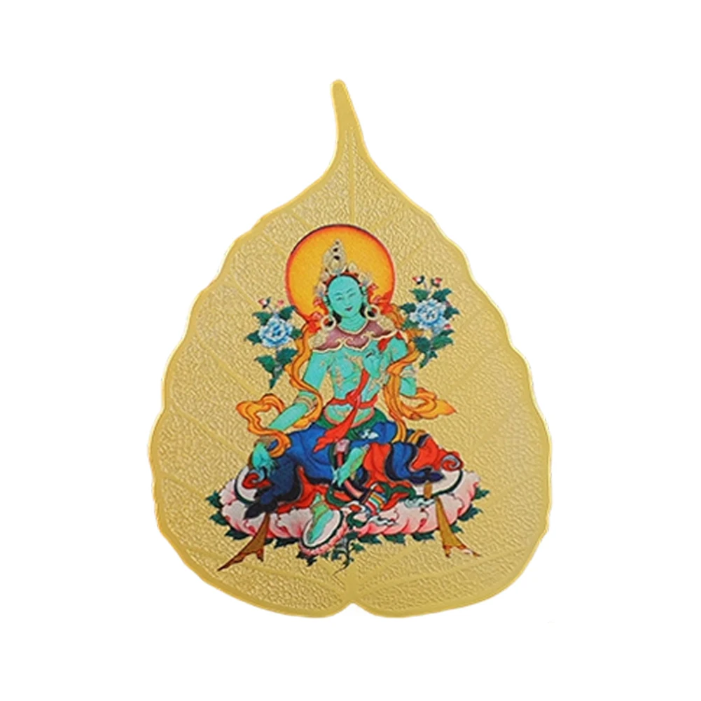 Buddha Figurine Copper Bodhi Leaf Mindfulness Practice Enlightenment Symbol Mindfulness Decor Positive Energy For Home Decor