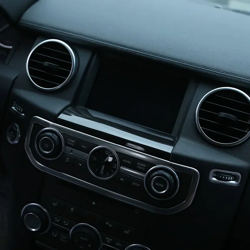 

For 2010-2016 Land Rover Discovery 4 LR4 ABS navigation screen bottom panel trim decorative stickers Interior accessories