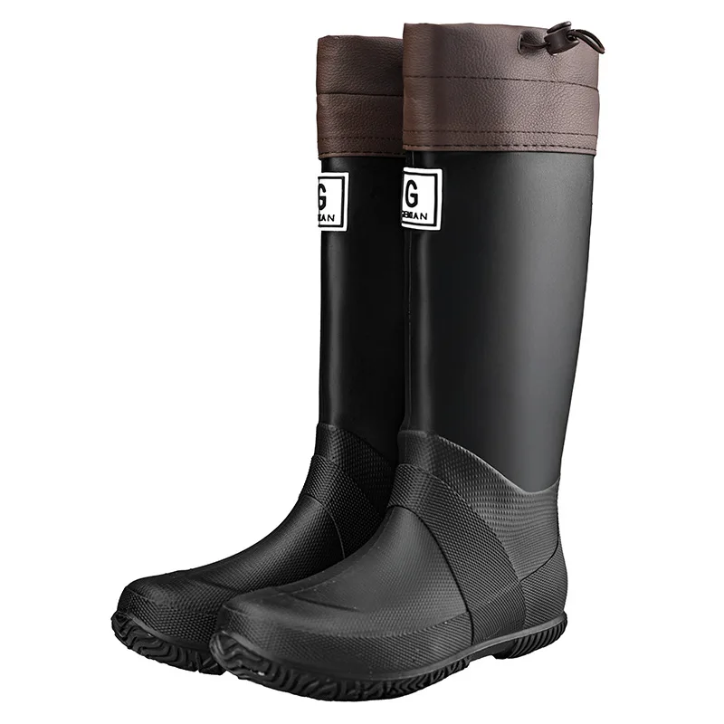 

Couple High Tube Water Shoes Waterproof Comfortable Work Boots Camping Outdoor Soft Bottom Rain Boots Spring Autumn EVA