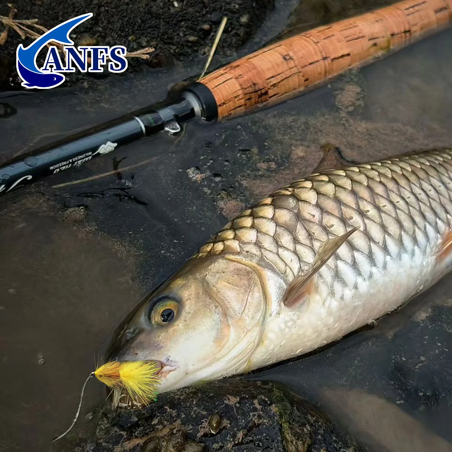 ANFS 5 قطع من الخرز النحاسي الصوفي Bugger-Streamers يطير لسمك السلمون المرقط وسمك السلمون والباس وصيد الأسماك #4