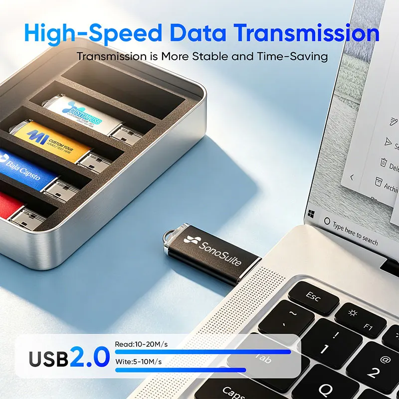 JASTER 10PCS Mixed Packaging Metal USB 2.0 Flash Drives 128GB 64GB 32GB Business Gift Pen Drive 16GB USB Stick Free Custom Logo