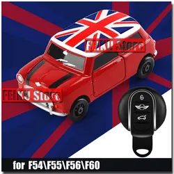 For MINI Cooper S JCW F56 F54 F55 F57 F60 Accessories MINI Union Jack Car Model Key Case Cover key Case Key Shell