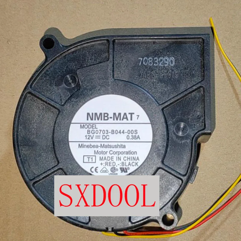 1pcs New for NMB-MAT 7530 12V 0.3A BG0703-B044-00S Three Wire Turbo Blower Fan 75mm