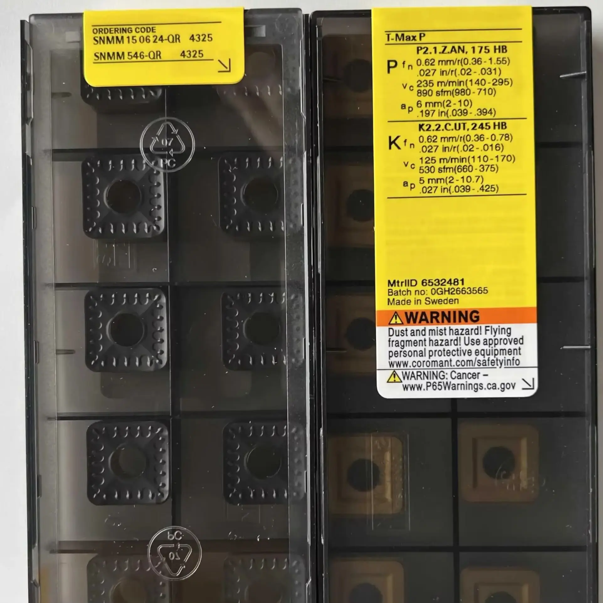 

SNMM150624-QR 4325 /Alloy blade 10 PCS