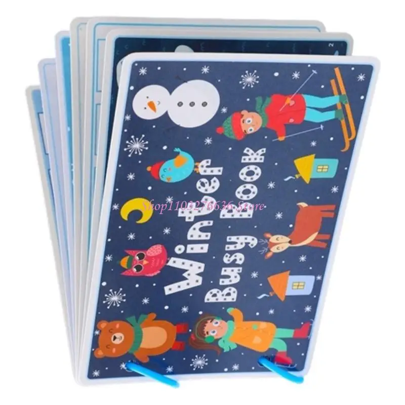 R6FD Multi Functional Tearable Stickers Activity Book For Cognitive Growth With Durable Child Safe Pages