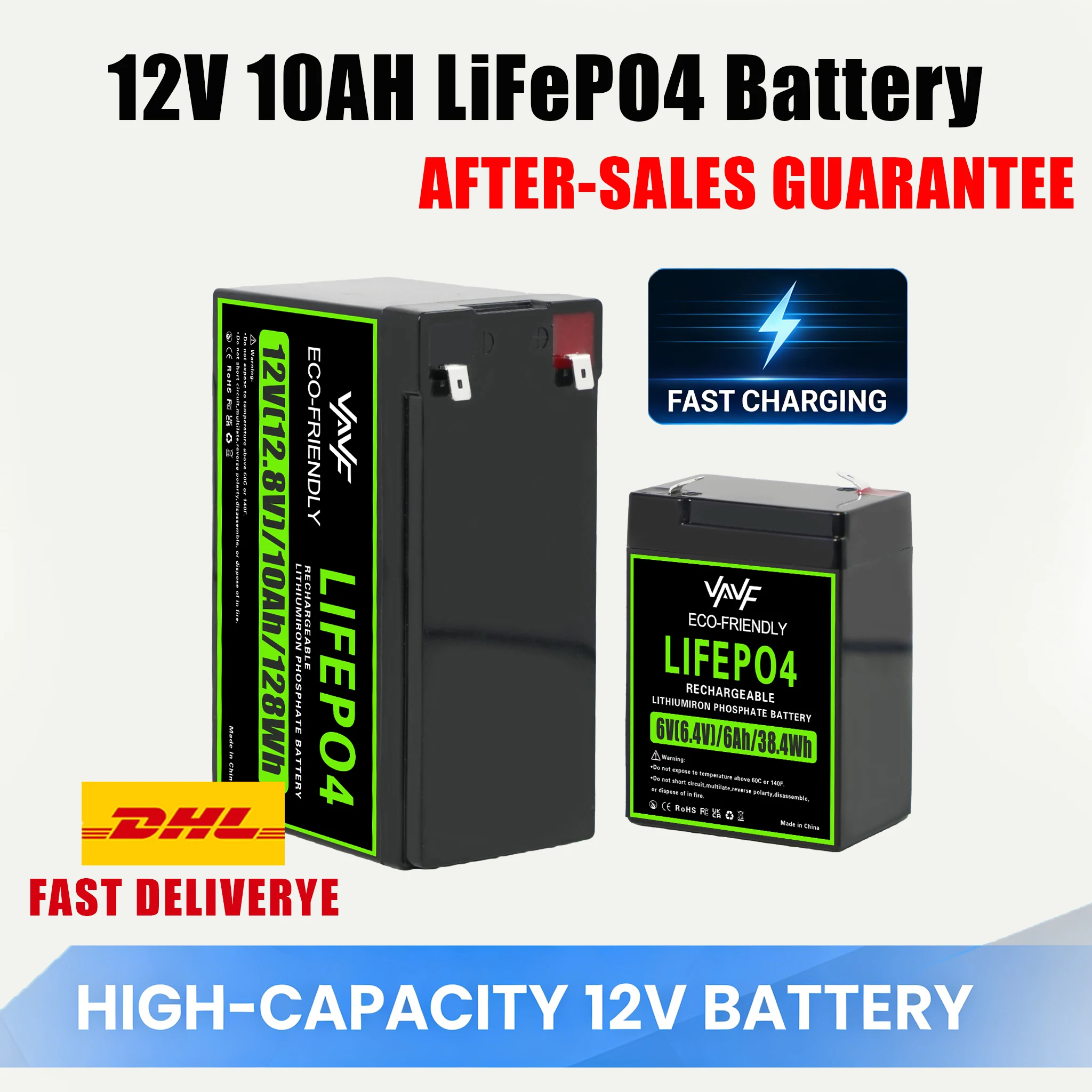 

Upgrade 12V 10000mAh LiFePO4 BatteryBuilt-in 10A BMS4000+Cycles,Perfect for RV/Camper,Solar,Marine,Overland/Van,Off-Grid