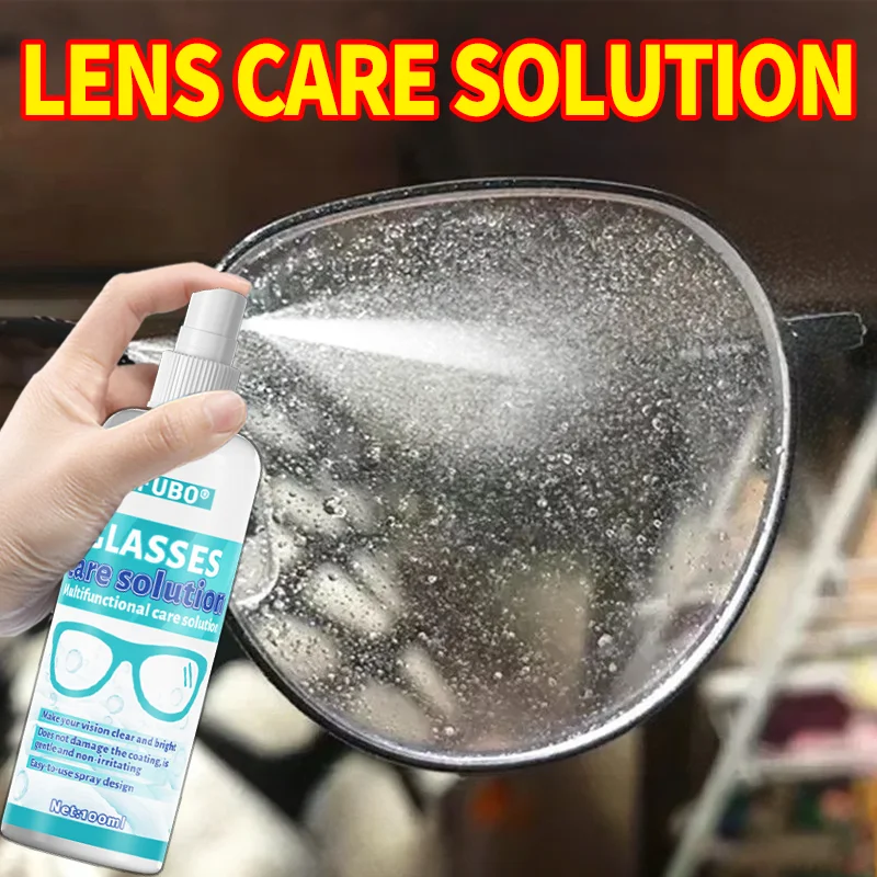 

Очиститель для оптических линз IFUBO, 100 мл — спрей для ухода за стеклом на различных поверхностях, улучшитель четкости для очков, камер, телефонов, электроники