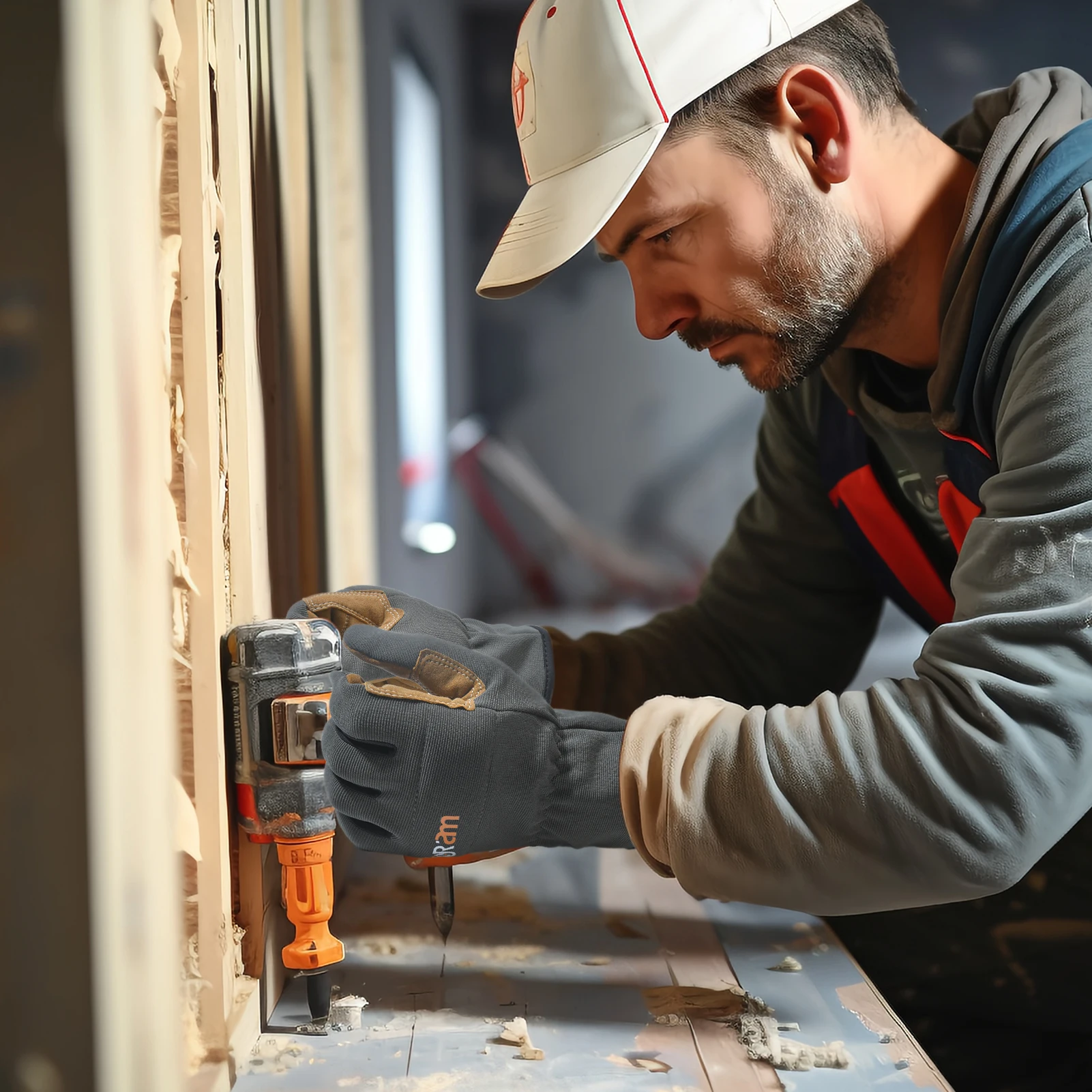 1 زوج عالية الأداء متعددة الأغراض قفازات العمل خفيفة واجب للرجال والنساء تنفس وعالية البراز شاشة تعمل باللمس ل Multipur #6