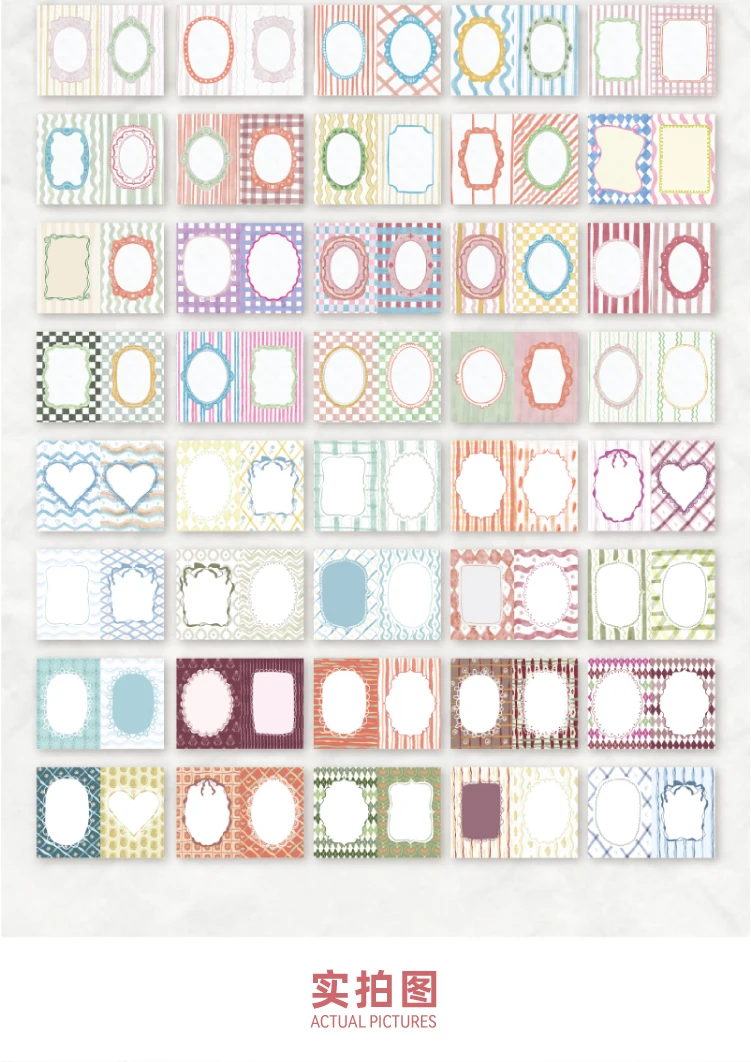 Journal GO 100 Stück Moonlight Wish Book Notizblöcke mit Gittermuster für Scrapbooking, Tagebuchmaterial, Collage, Journal-Hintergrund – Detail 6