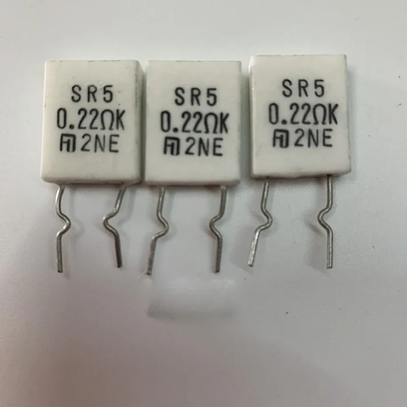 

10 шт./партия, медная ножка 5 Вт 0,22 K SR5 0.22RK 0,22 евро, высокая мощность, неиндуктивный цемент, стойкость