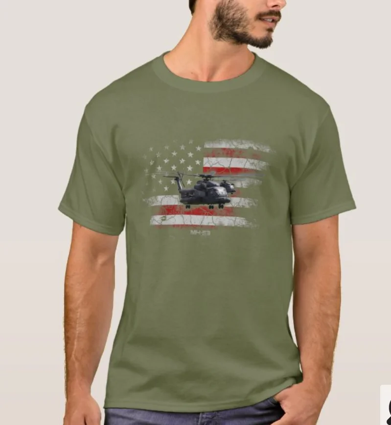 MH-53 Pave Low CH-53 Sea Stallion HH-53 Transport Helicopter T-Shirt. Summer Cotton Short Sleeve O-Neck Mens T Shirt New S-3XL