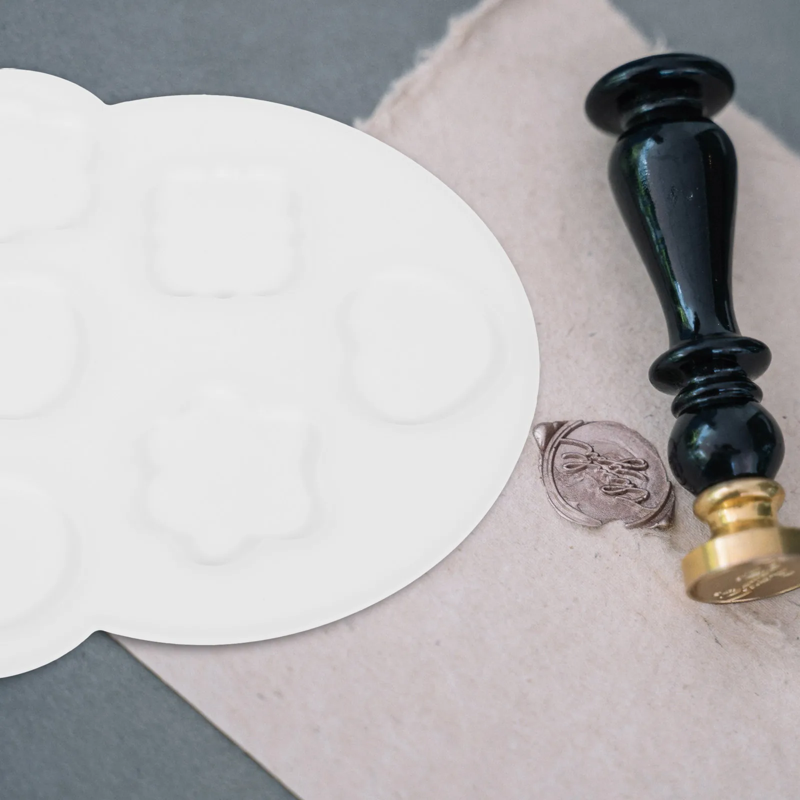 

DIY Wax Seal Mold Silicone Sealing Stamps Exquisite Craftsmanship Easy to Wash Carry Practical Long Term Use Wax Seal Mold