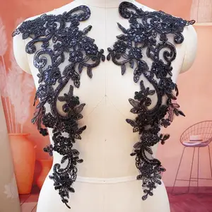 En iyi 10 satış, tül kumaş işlemeli çiçekler 3 boyutlu no. 9'da