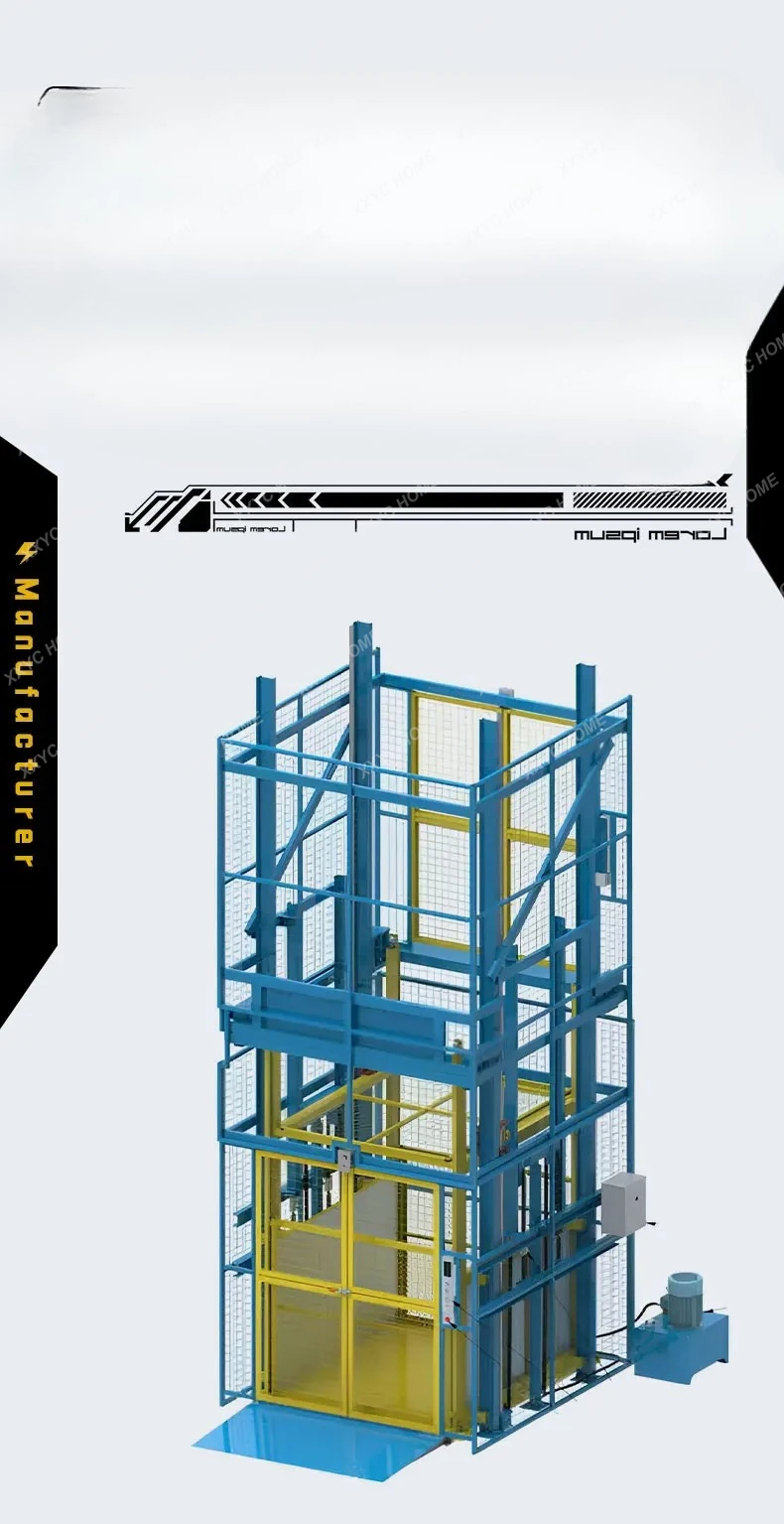 Lifting platform electric hydraulic guide rail type double rail 2 tons 5 tons anti-fall car lift