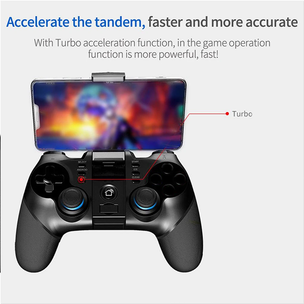 Phone Bluetooth-compatible Video Game Pad Console Gaming Wireless Controller Anti-slide Multi Button Gamepad Kids Adults