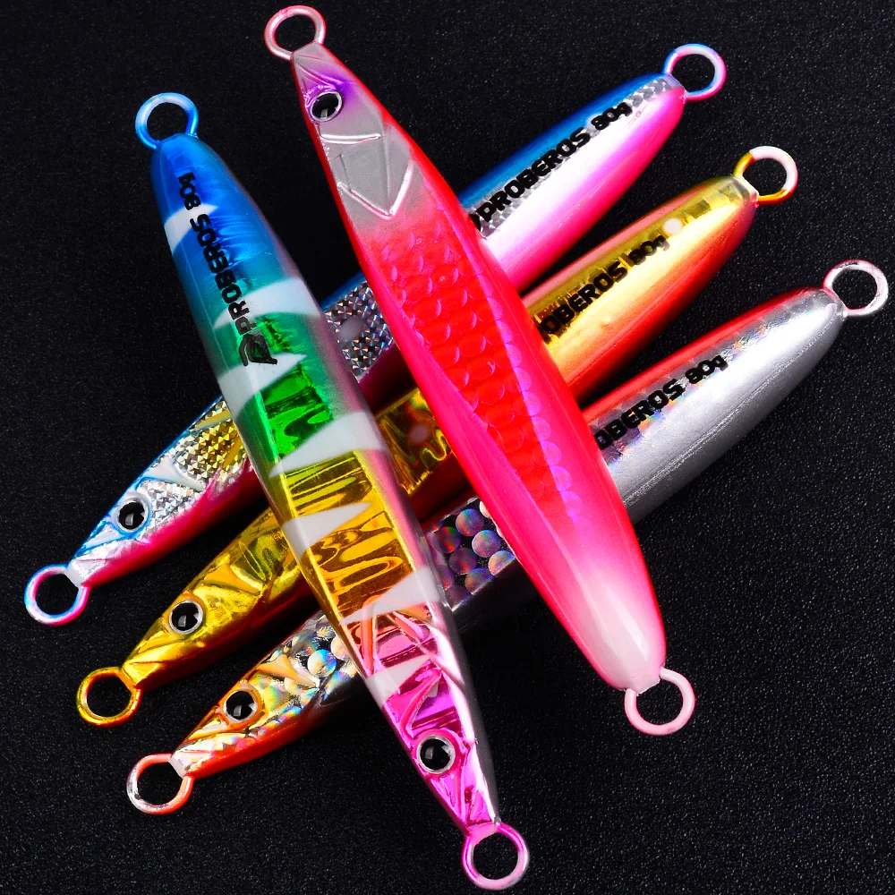 Proberos 20g/30g/40g/60g/80g Angelköder für Wolfsbarsch, Vertikaler Köder für Weitwürfe, Boot- und Uferangeln, Salzwasser-Angelköder – Detail 1