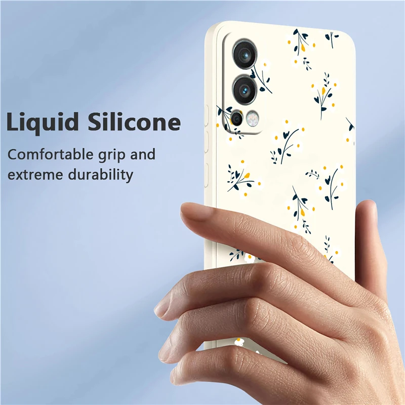 For Oneplus Nord 2 Case Oneplus Nord 7 8T 9 Pro Cover Painting Liquid Daisy Flowers Fashion Soft Oneplus Nord 2 Cases