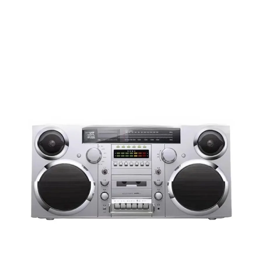 Radio retro bluetooth speaker desktop stereo cd player radio karaoke rock king outdoor bluetooth speaker