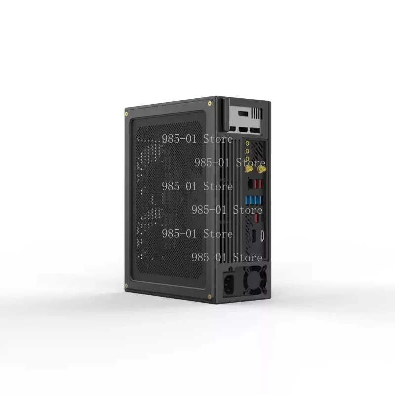 2024 New Tiny4 4L Pure Aluminum CNC ITX Case Half Height Double Slot Direct Insert Tool Card Chassis