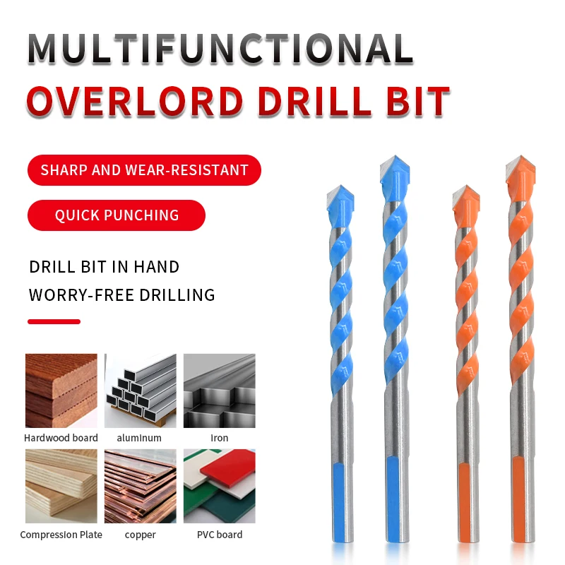 

SHEEN Glass Drill Bit 3-12mm Triangle Bit For Ceramic Tile Concrete Brick Wood Drilling Power Tool Accessories Drill Bit