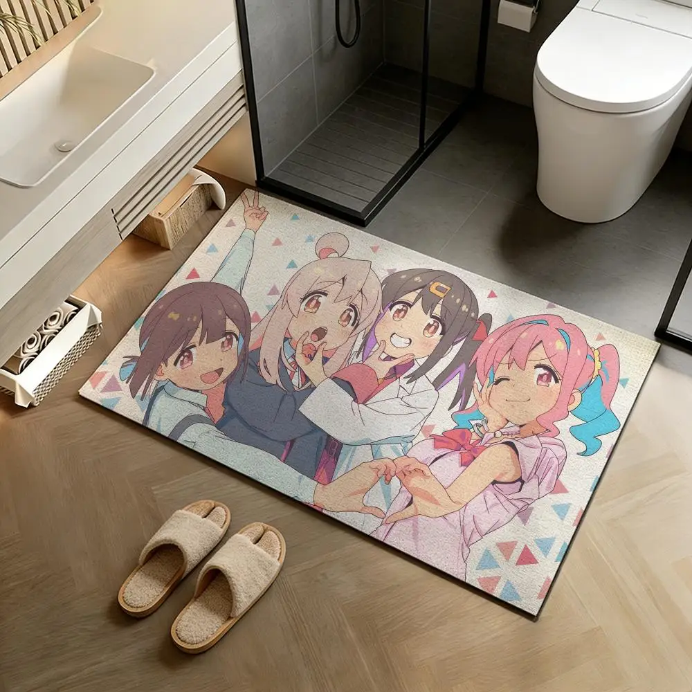 Floor Mat Diatomite Bath Mat, Quick-Drying Non-Slip Absorbent Mat, Washable Home Floor Ma O-Onimai
