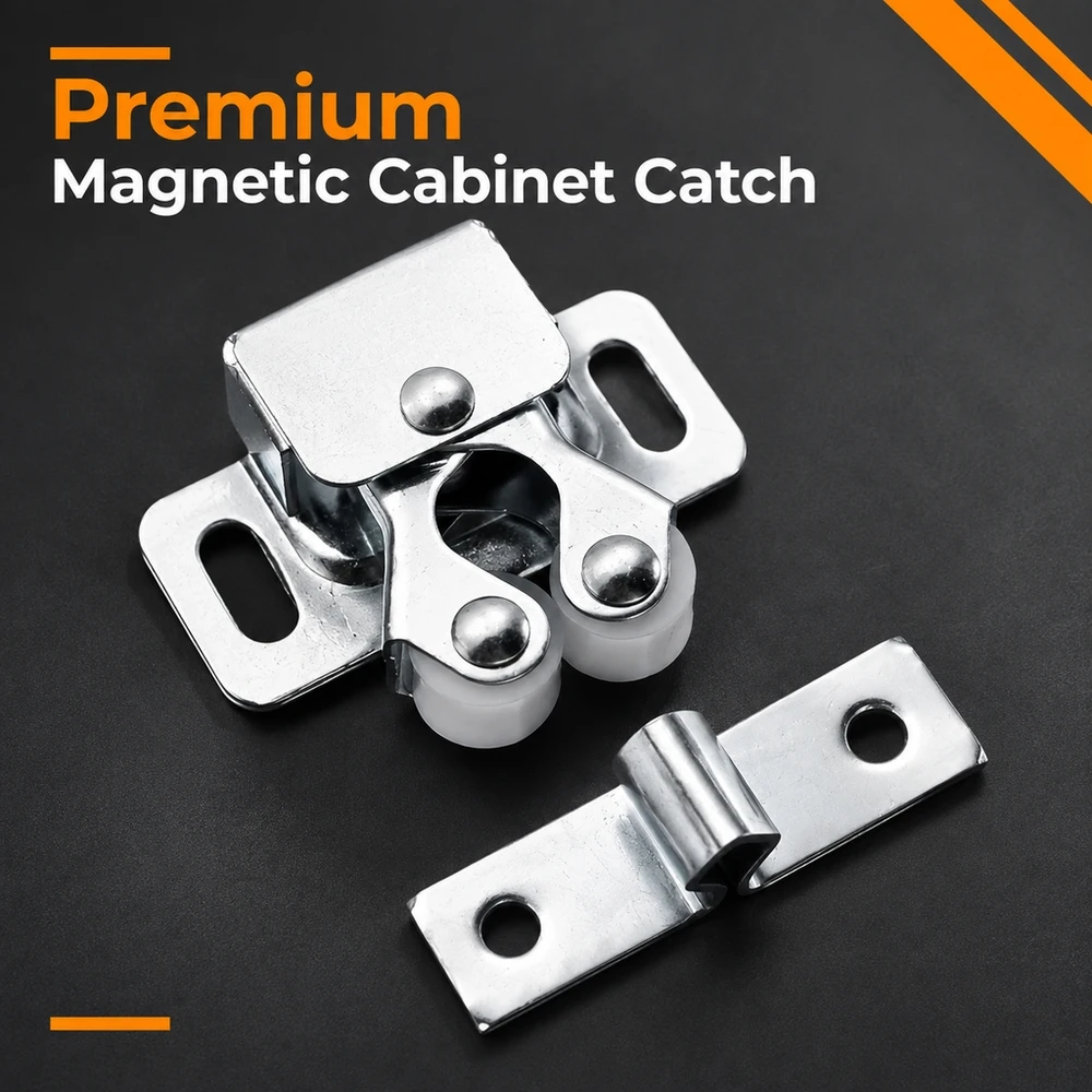 Touch Latch Cabinet Door Magnetic Catch Push Open Self Closing Hardware for Kitchen Cupboards Wardrobes Dressers