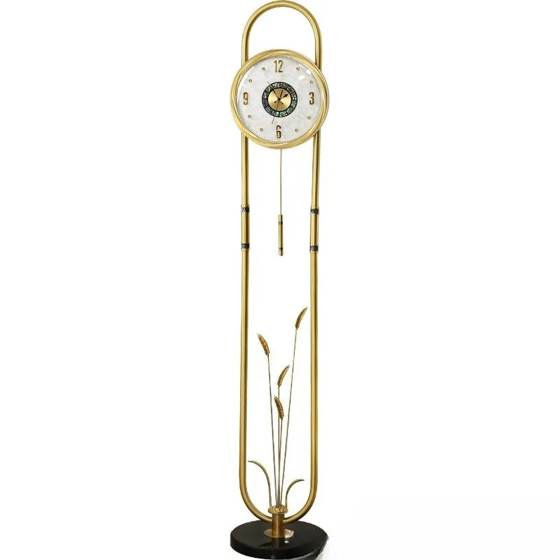 

household creative wheat ears fashion decorative clock European living room atmosphere creative vertical clock