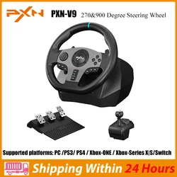 Gaming Stuurwiel Pxn V9 Volante Pc Gaming Racing Wiel Voor Pc Windows 7/8/10/11/Ps4/Ps3/Switch/Xbox One/Xbox Serie X/S