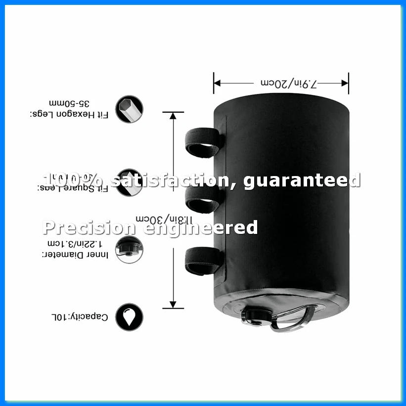 

4Pcs Canopy Water Weights,10L Tent Water Weights Heavy Duty Canopy Weights Tents Legging Accessories(Black)-A63M