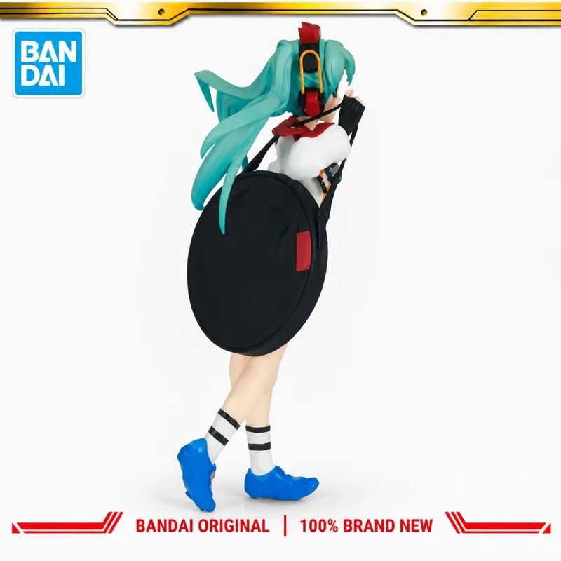 【在庫あり】バンダイオリジナル、バンプレスト製、ボーカロイド「初音ミク」のアクションフィギュア、新品、箱入り、アニメキャラクターのおもちゃ、モデル。