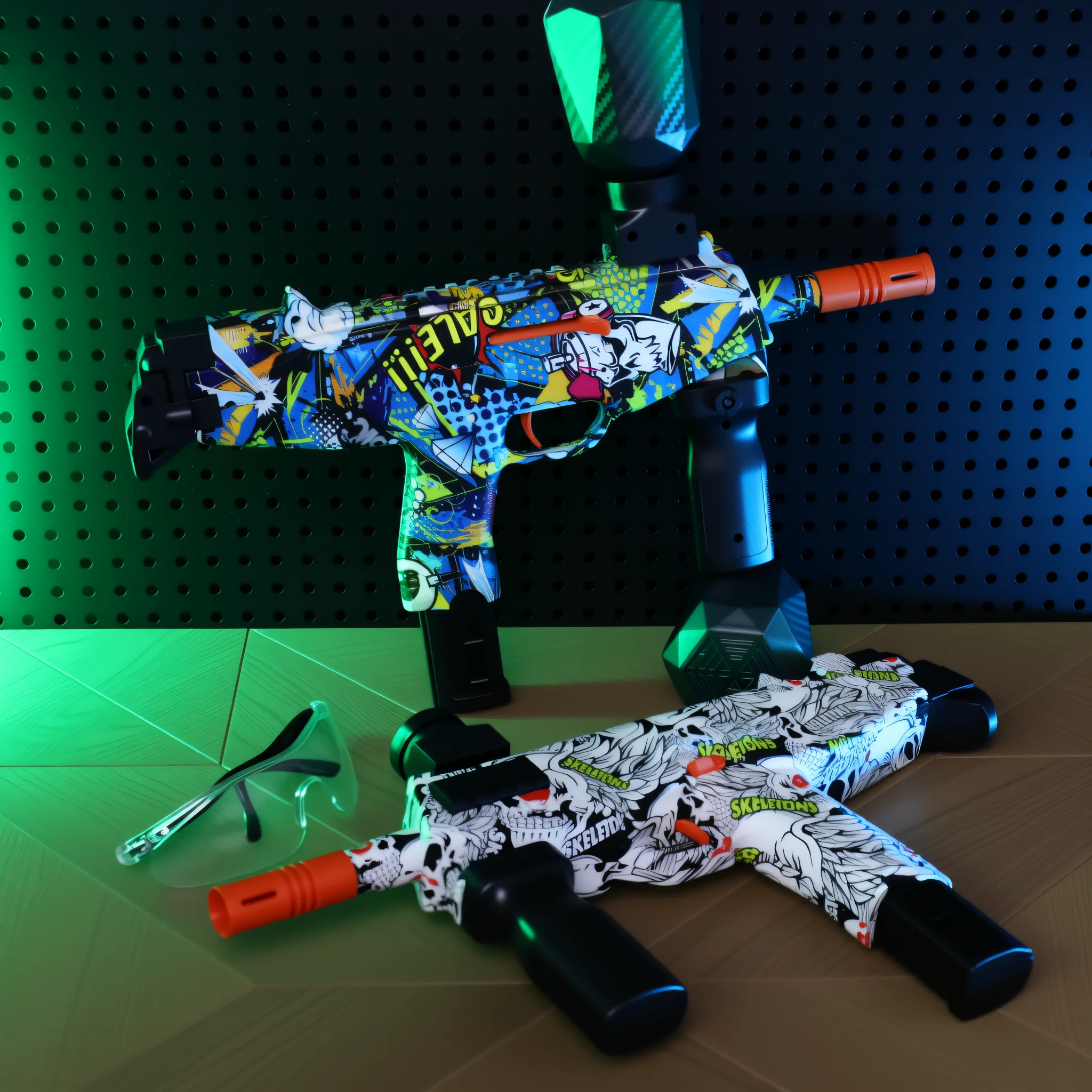 UZI Gel Ball Blaster Set - Rechargeable Outdoor Combat Toy for Teens 14+, Perfect Gift for Boys & Girls (Gel Beads Not Included）