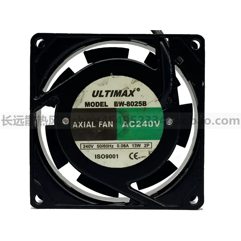 for ULTIMAX bw-8025b Cabinet Cooling Fan 220-240V 80mm 25mm 0.08A 13W Original Genuine High Speed Silent Axial Blower