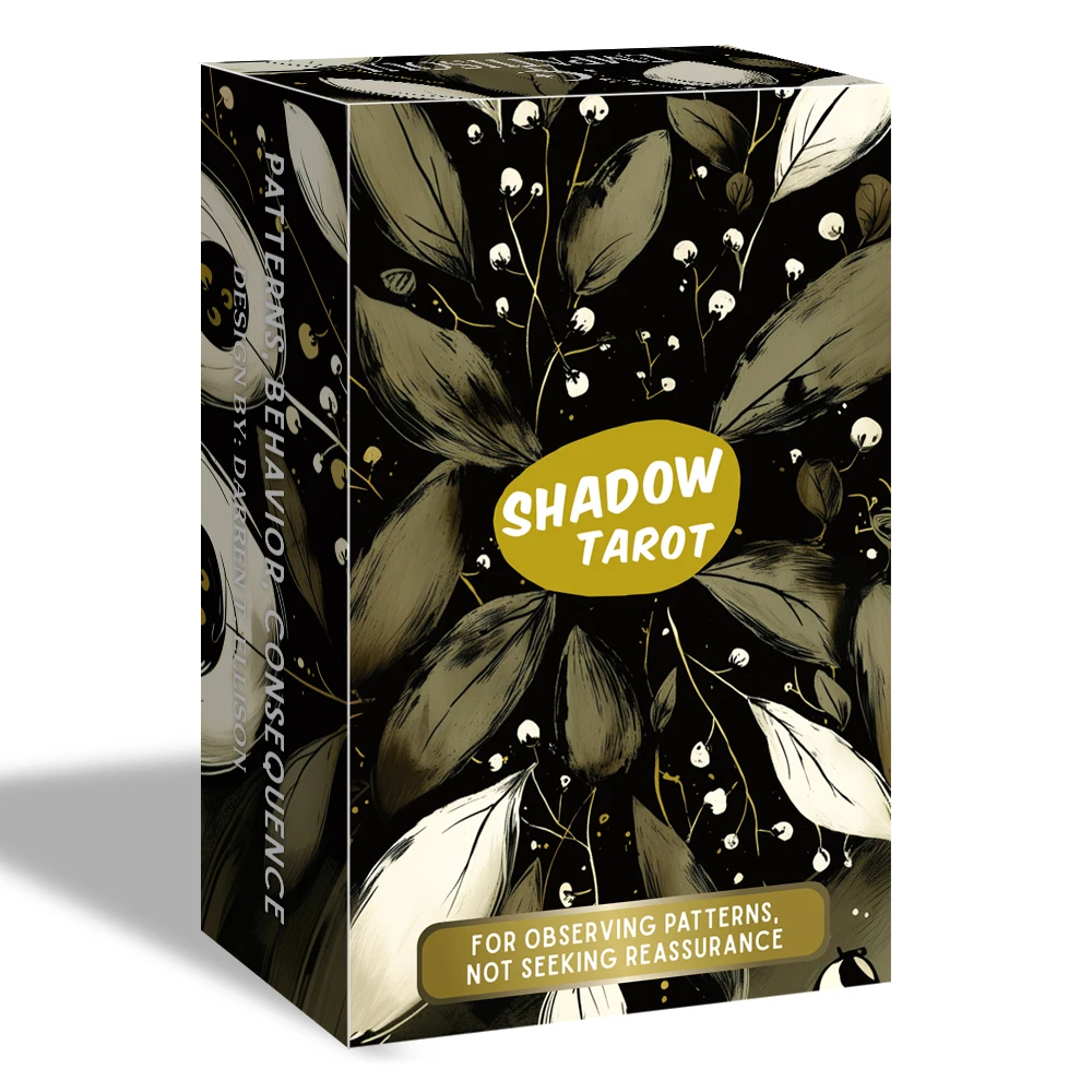 

Shadow Tarot, 80 Original Tarot Cards Deck with Keywords, Modern Illustration Design, Inner Reflection, Card Games, 12*7cm, 14+