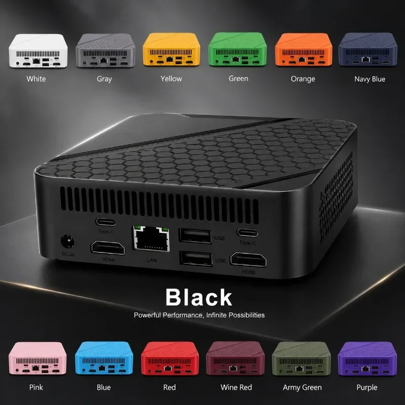 2026 Hot Sale New I9 10980HK Mini PC Multi 13 Colors Smooth 4K Output 16GB RAM 1/2TB SSD  Win11 Gaming Desktop