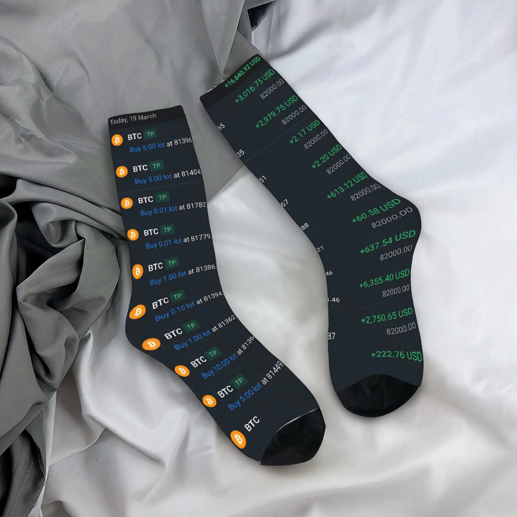 

Crypto Wallet Interface Socks Tech Finance Digital Asset Funny Stockings Winter Non-Slip Adults Men Socks Running Socks