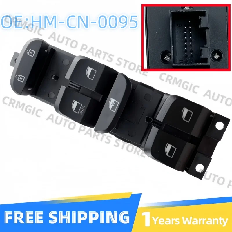 HM-CN-0095 Left Front Electric Power Window Lift Switch Button Lifter Fit for Brilliance Zhonghua V3 V5 H230