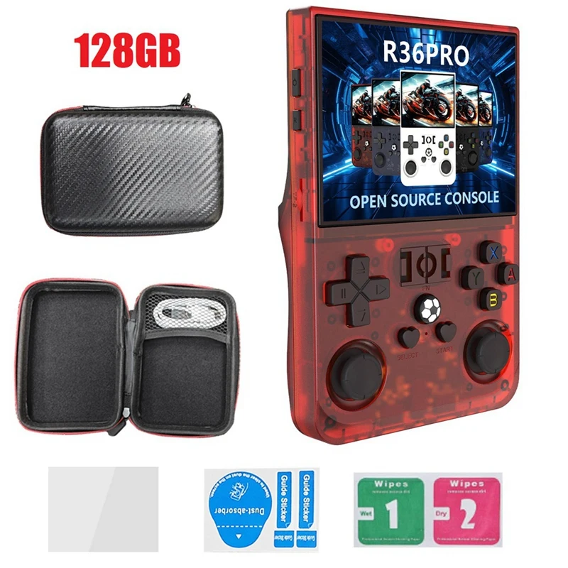 

R36PRO Handheld Retro Game Console 128GB 3.5inch HD Screen EJAS